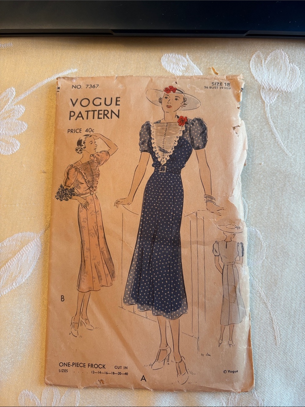 Vintage Vogue Maxi Dress Pattern